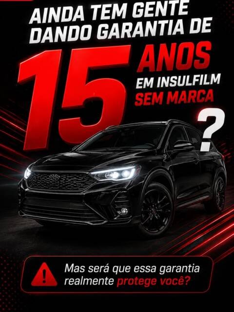 Você já fez alguma aplicação de Insulfilm que te prometeram 10 ou 15 anos de garantia e com 2 anos já ficou roxo ou começou desbotar ? Me conta nos comentários 📲
.
.
.
.
.
#peliculas #insufilm #peliculaautomotiva